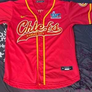 NFL KC Chiefs Pacheco Red Baseball style Jersey